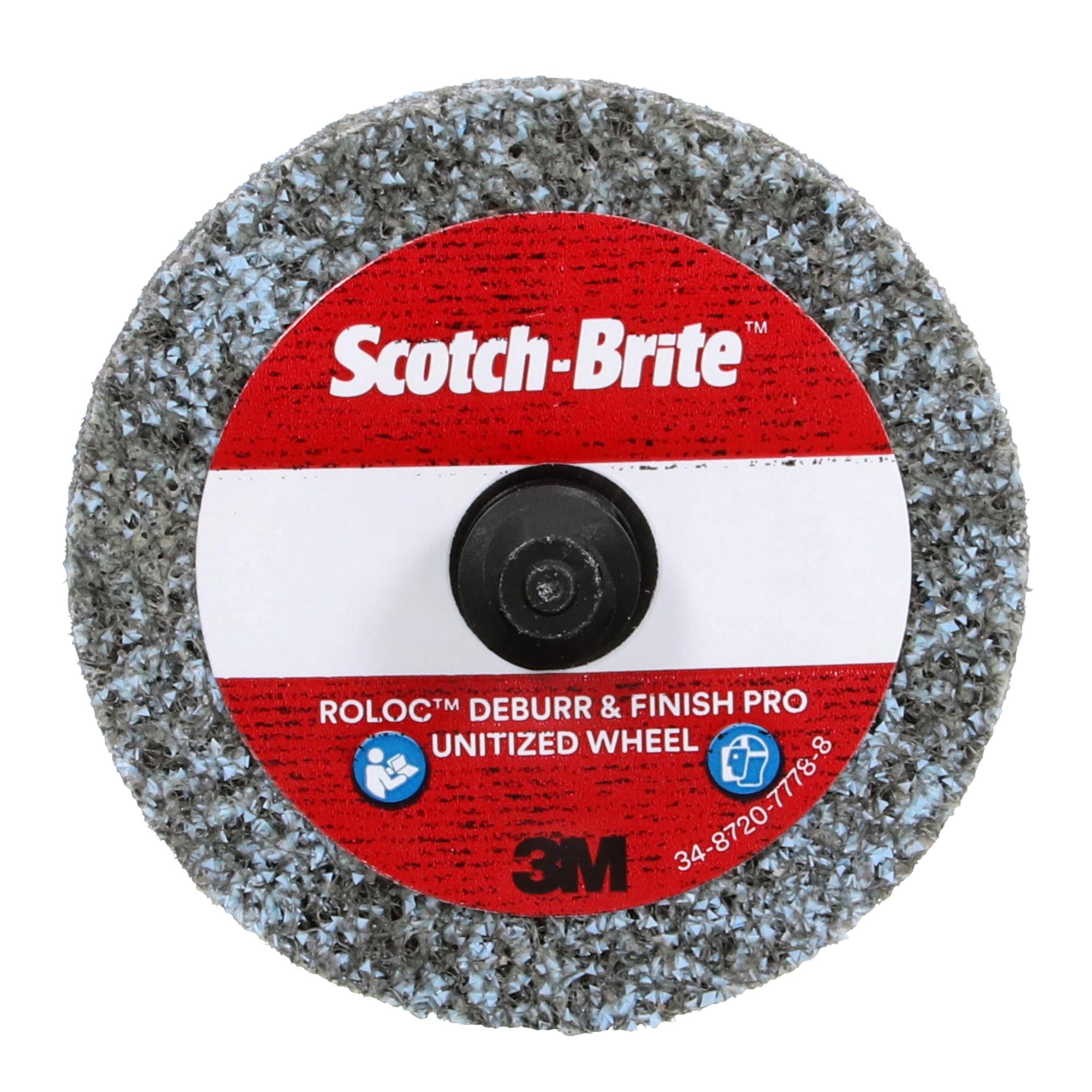 Scotch Brite Roloc Deburr & Finish PRO Unitized Wheel, DP-UR, 8C Medium, TR Online