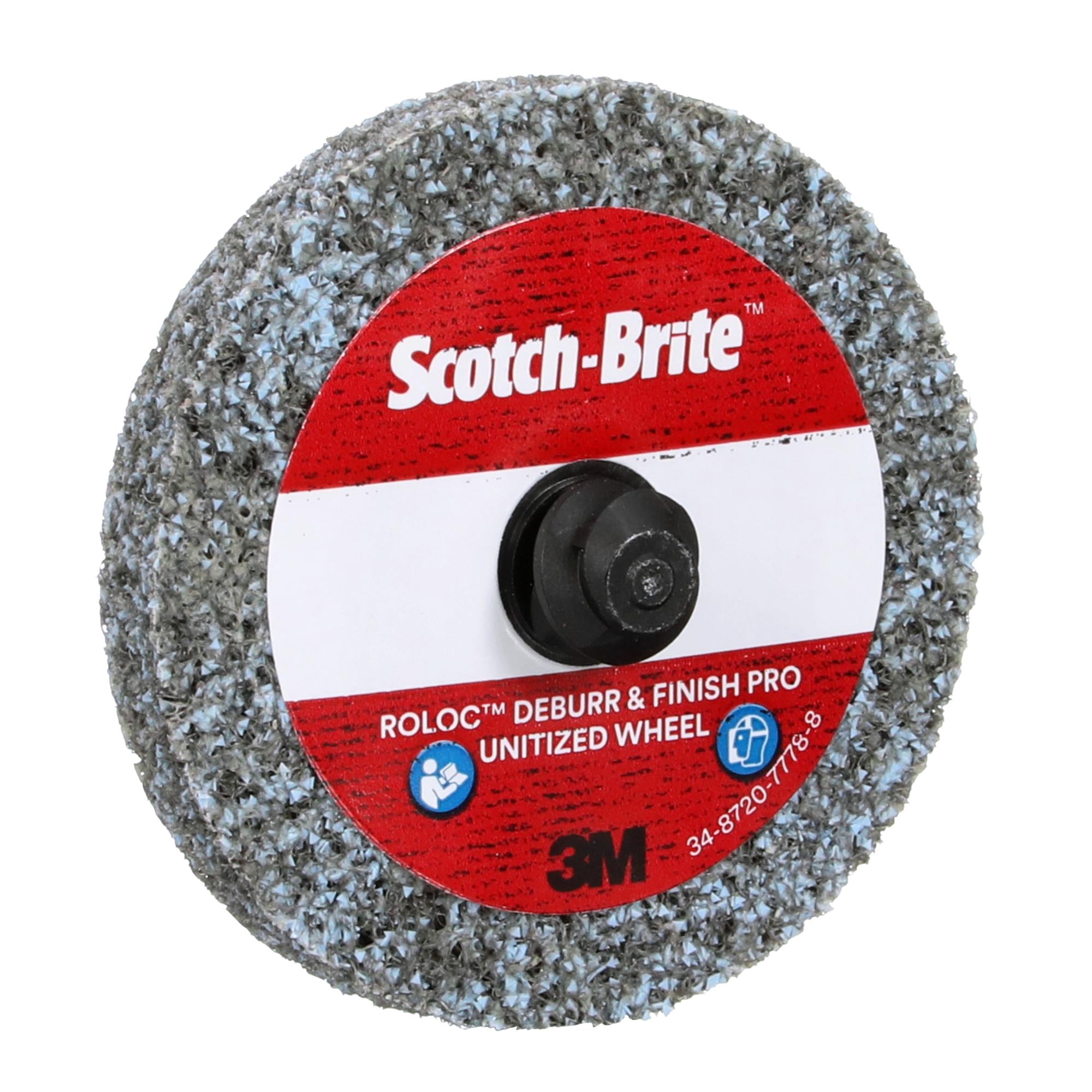 Scotch Brite Roloc Deburr & Finish PRO Unitized Wheel, DP-UR, 8C Medium, TR Online