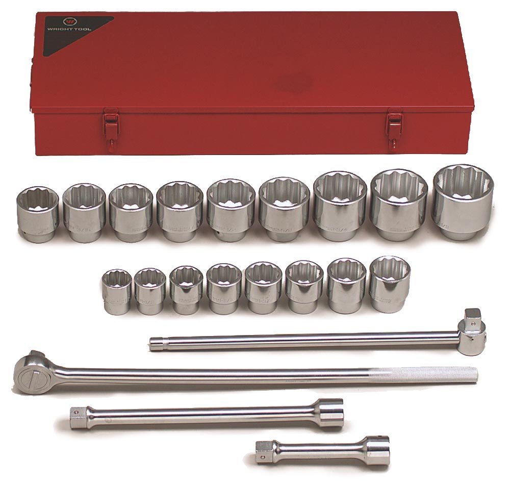 1″ Drive 21 Piece 12 Point Standard Socket Set (821WR) Sale