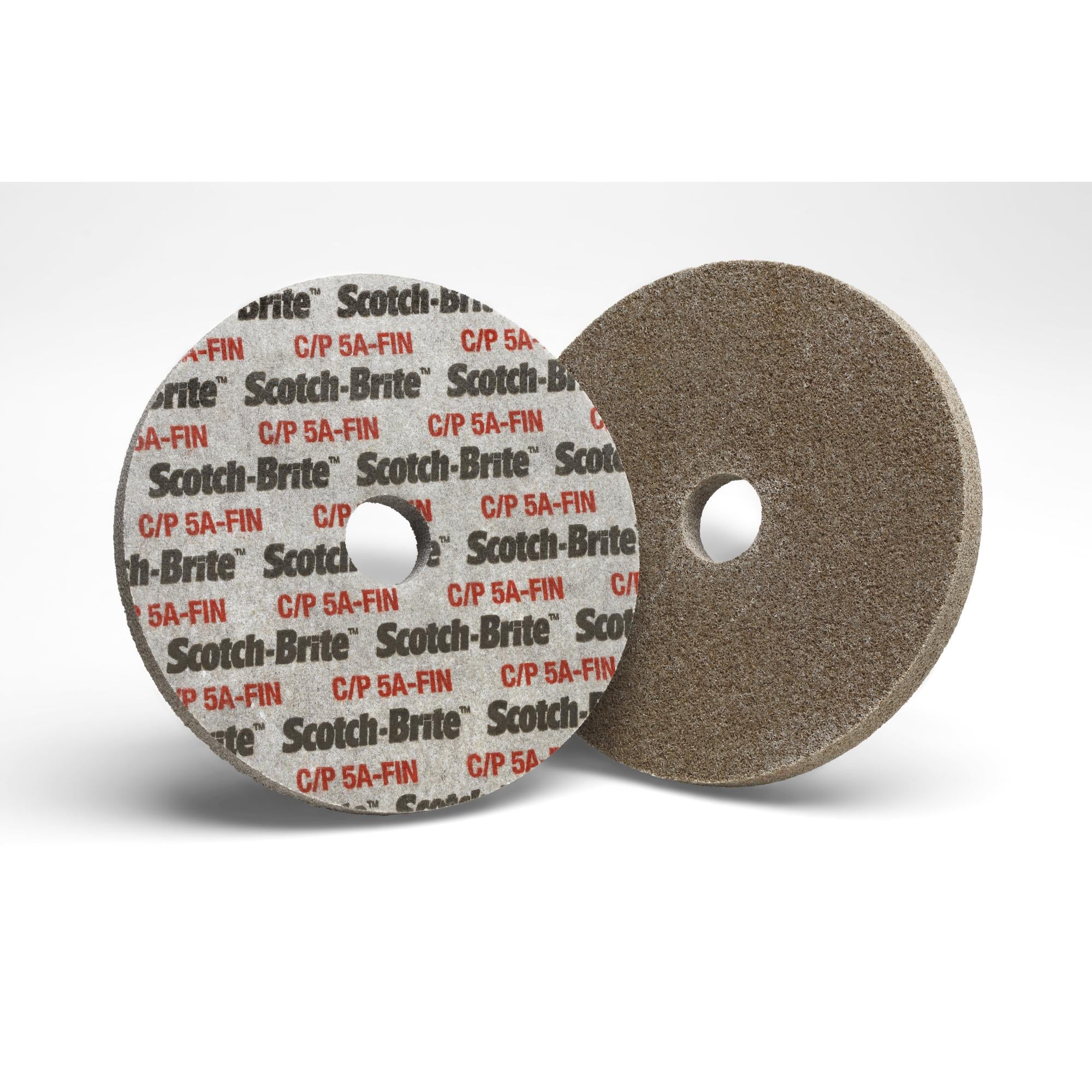 Scotch-Brite Cut and Polish Unitized Wheel, CP-UW, 5A Fine, 6 in x 1 inx 5/8 in Supply