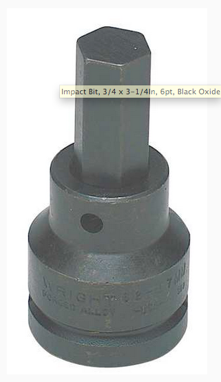 1″ – 3/4″ Dr. Hex Type Replacement Bits (6232BWR) Online Hot Sale