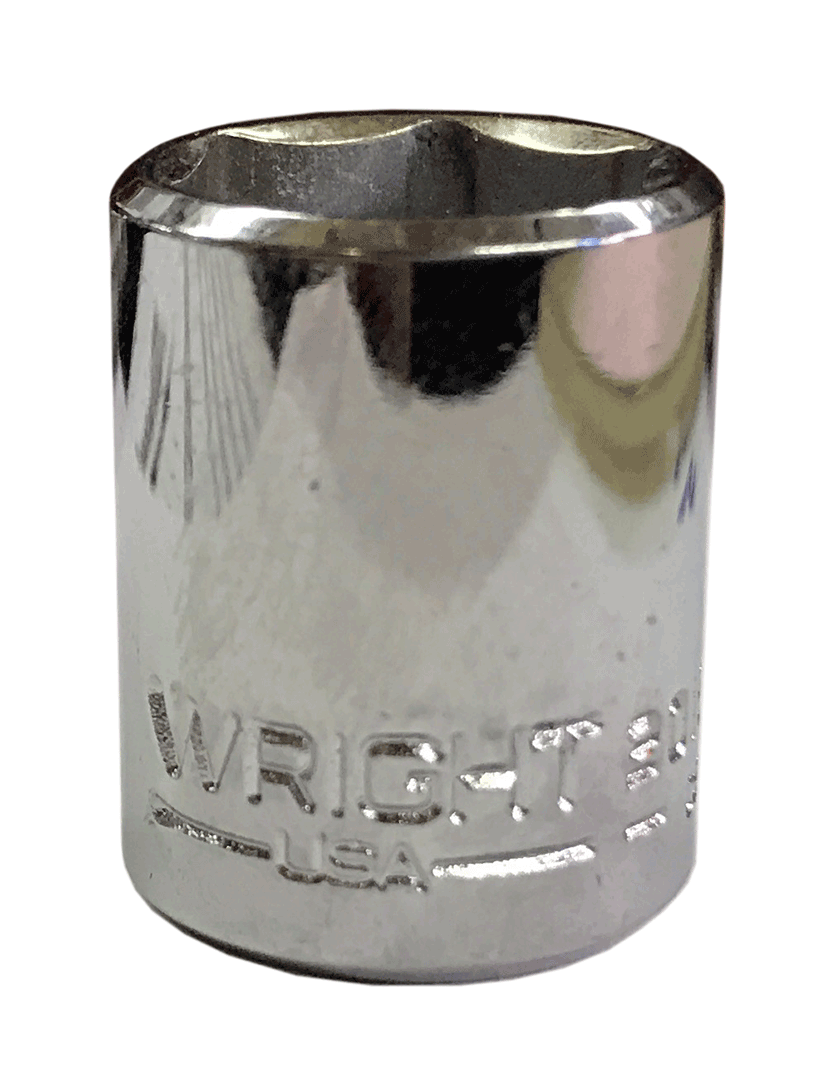 1″ – 6 Point 3/8″ Drive Wright Standard Socket #3032 (3032WR)