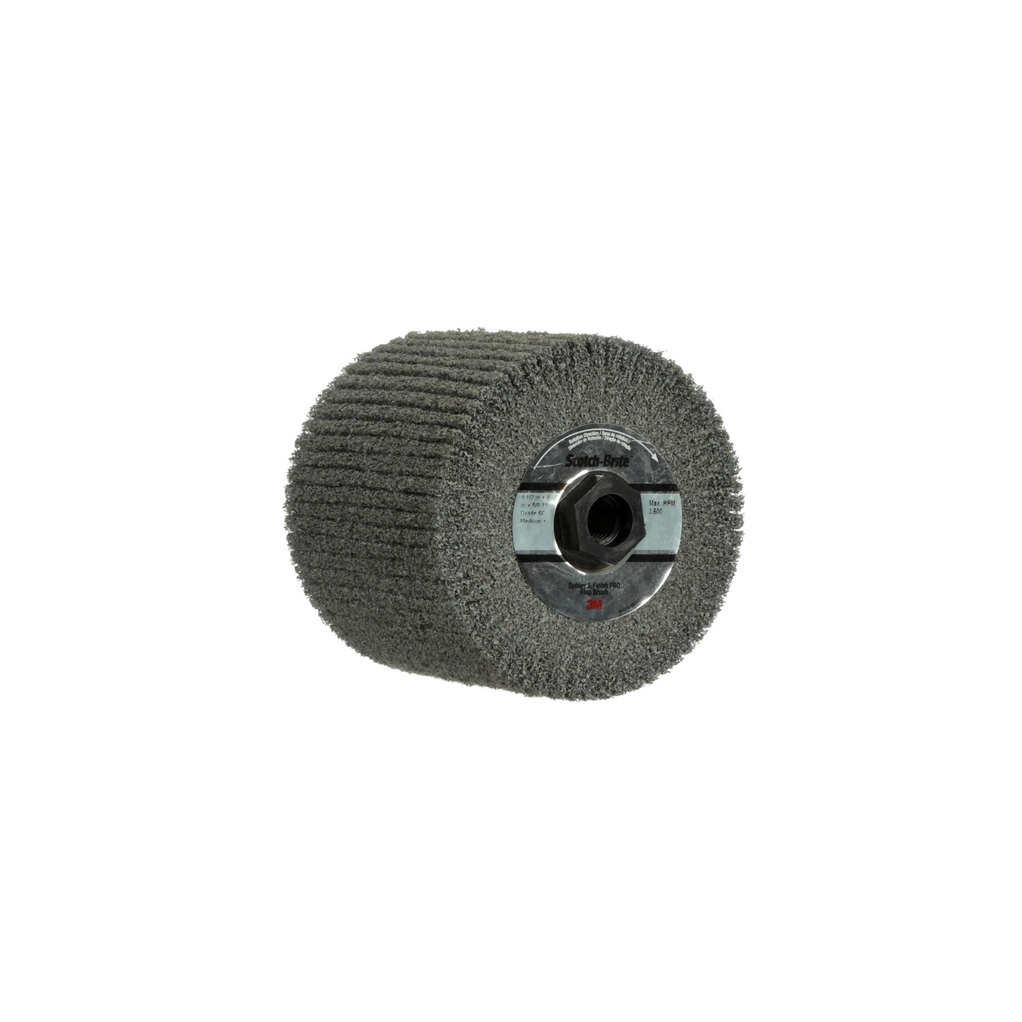 Scotch-Brite Deburr & Finish PRO Finishing Flap Brush, 6C Medium+ Fashion