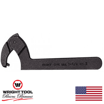 1-1/4″ to 3″ Capacity Range Spanner Wrench Adj. Pin Black (9643WR)