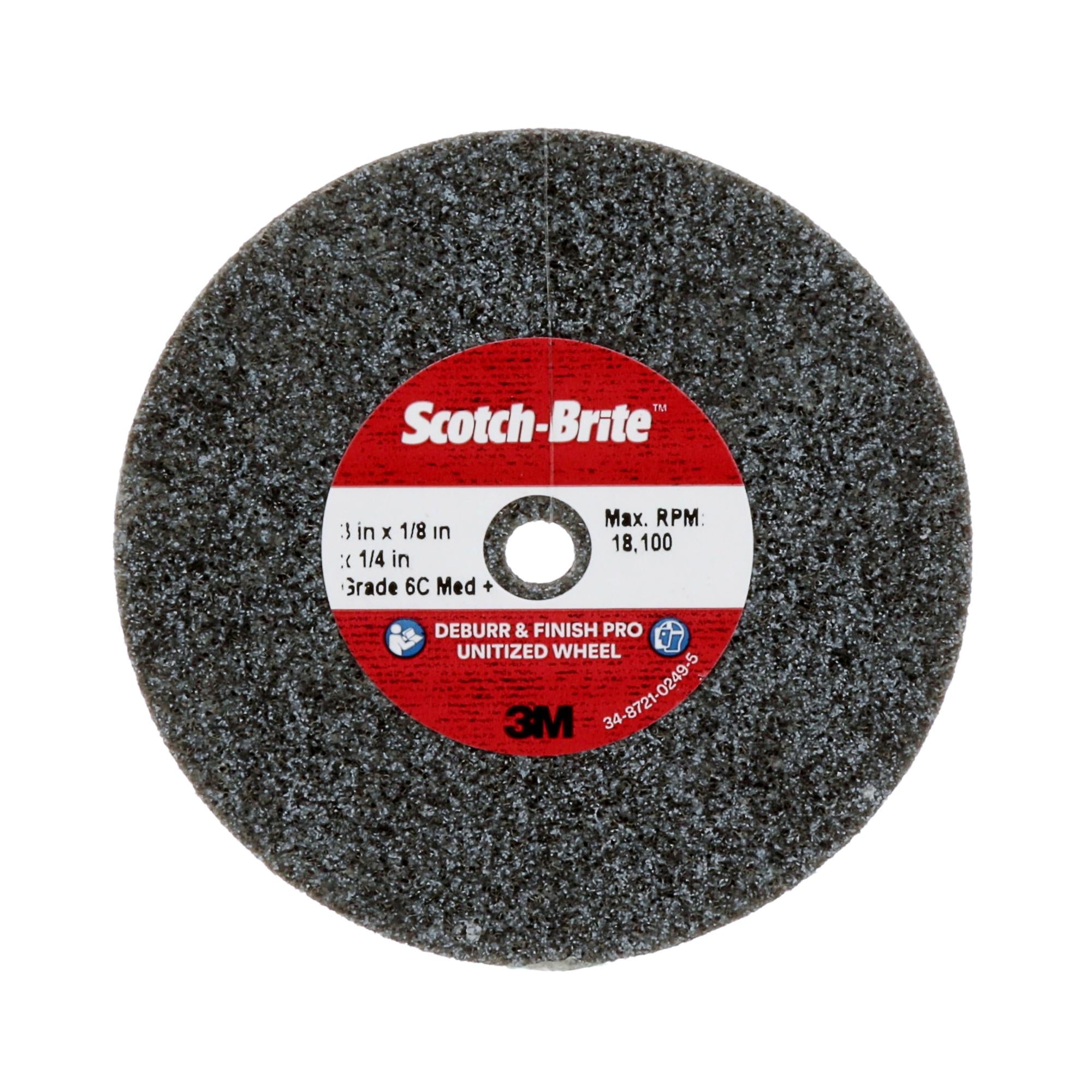 Scotch-Brite Deburr & Finish Pro Unitized Wheel, DP-UW, 6C Medium+ Online