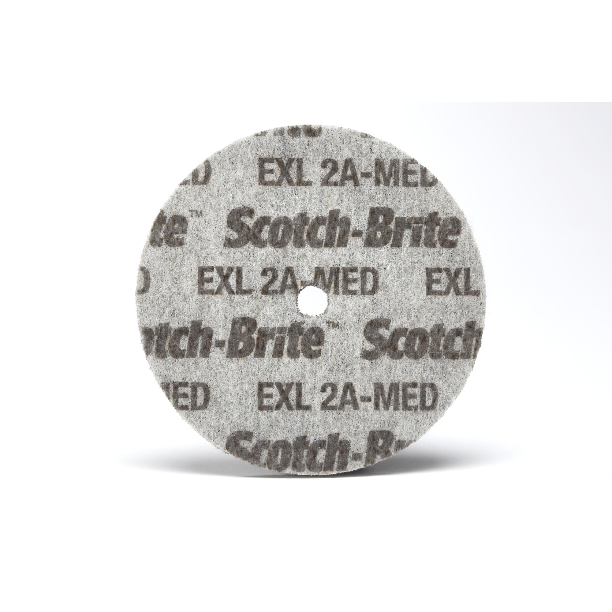 Scotch-Brite EXL Unitized Wheel, XL-UW, 2A Medium, 10 in x 1 in x 1-1/4in