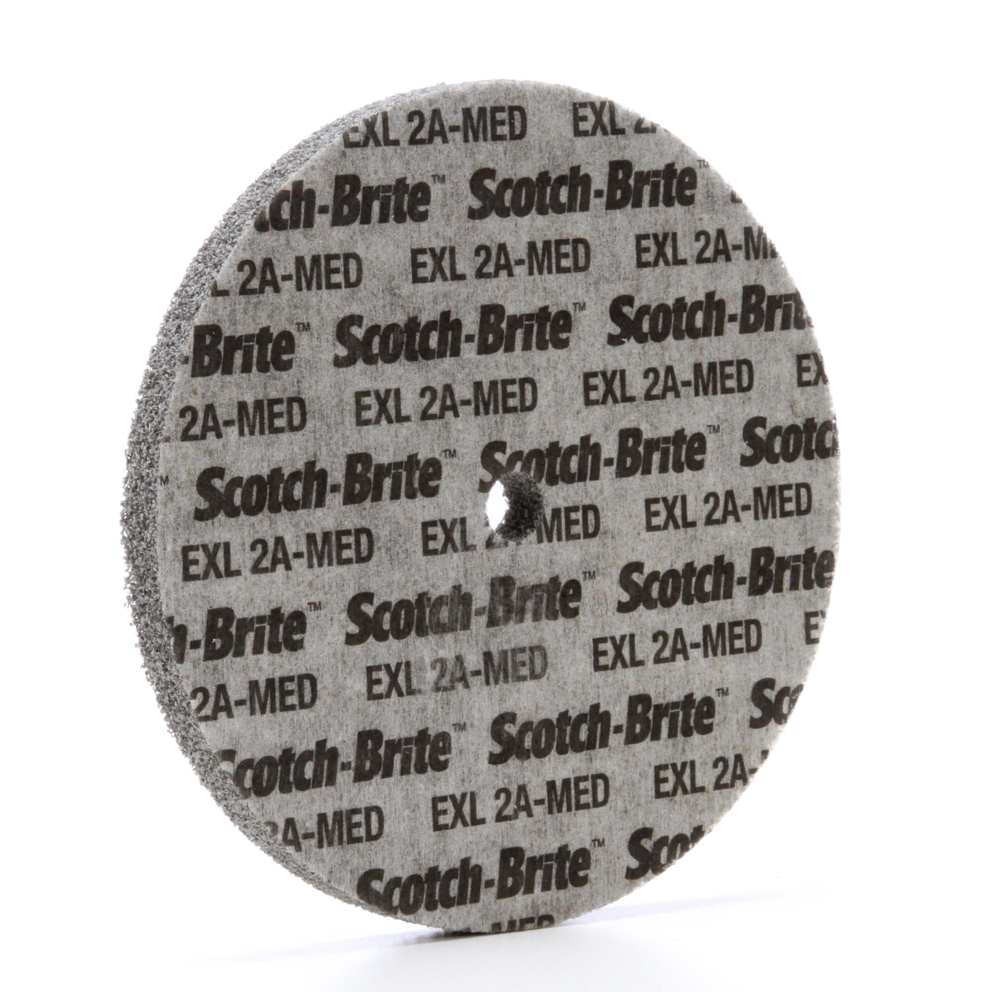 Scotch-Brite EXL Unitized Wheel, 6 in x 1/2 in x 1/2 in, 2A MED, 4ea/Case Sale