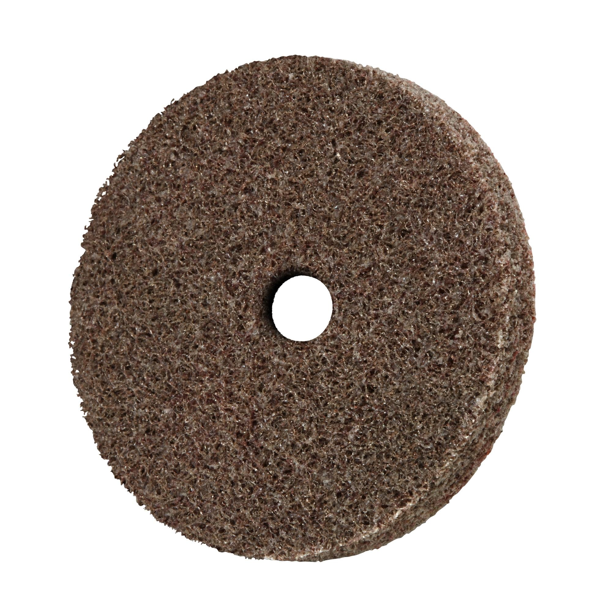Scotch-Brite EXL Unitized Wheel, XL-UW, 6A Fine, 6 in x 1/4 in x 1/2in