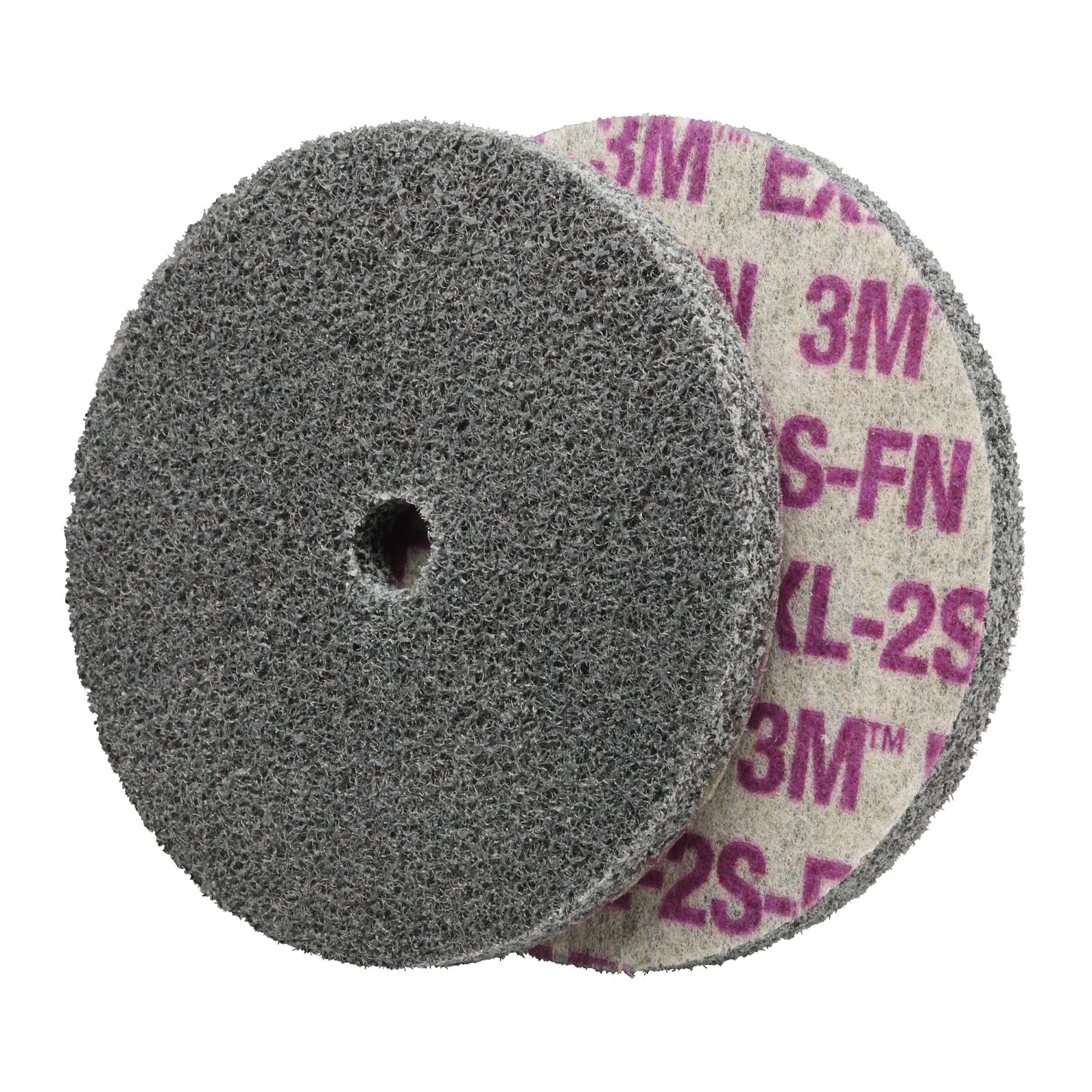 Scotch-Brite EXL Unitized Wheel, XL-UW, 4S Fine, 3 in x 1/4 in x 1/4in