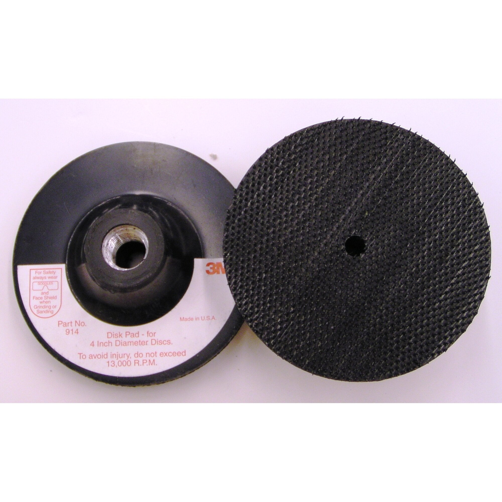 3M Disc Pad Holder 914, 4 in x 1/8 in x 3/8 in x 5/8 in-11 Internal Online now