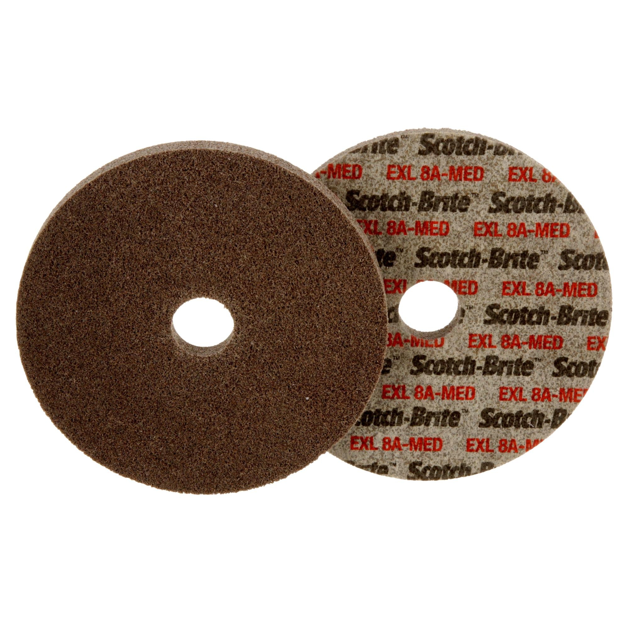 Scotch-Brite EXL Unitized Wheel, XL-UW, 8A Medium, 6 in x 1/2 in x 1in