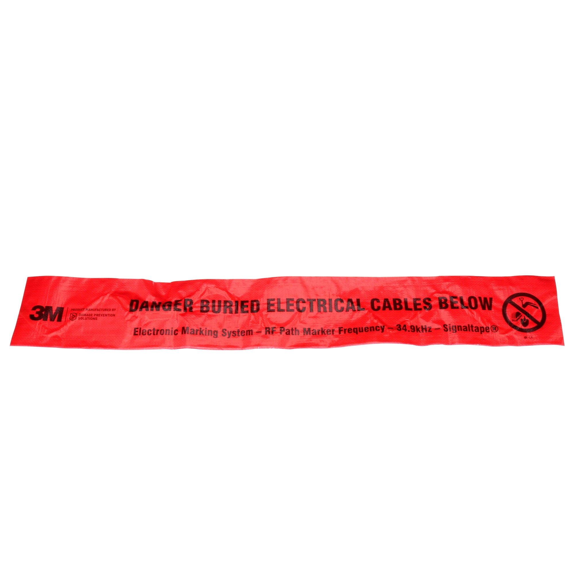 3M Electronic Marking System (EMS) Warning Tape 7902-XT, Red, 12 in, Power Fashion