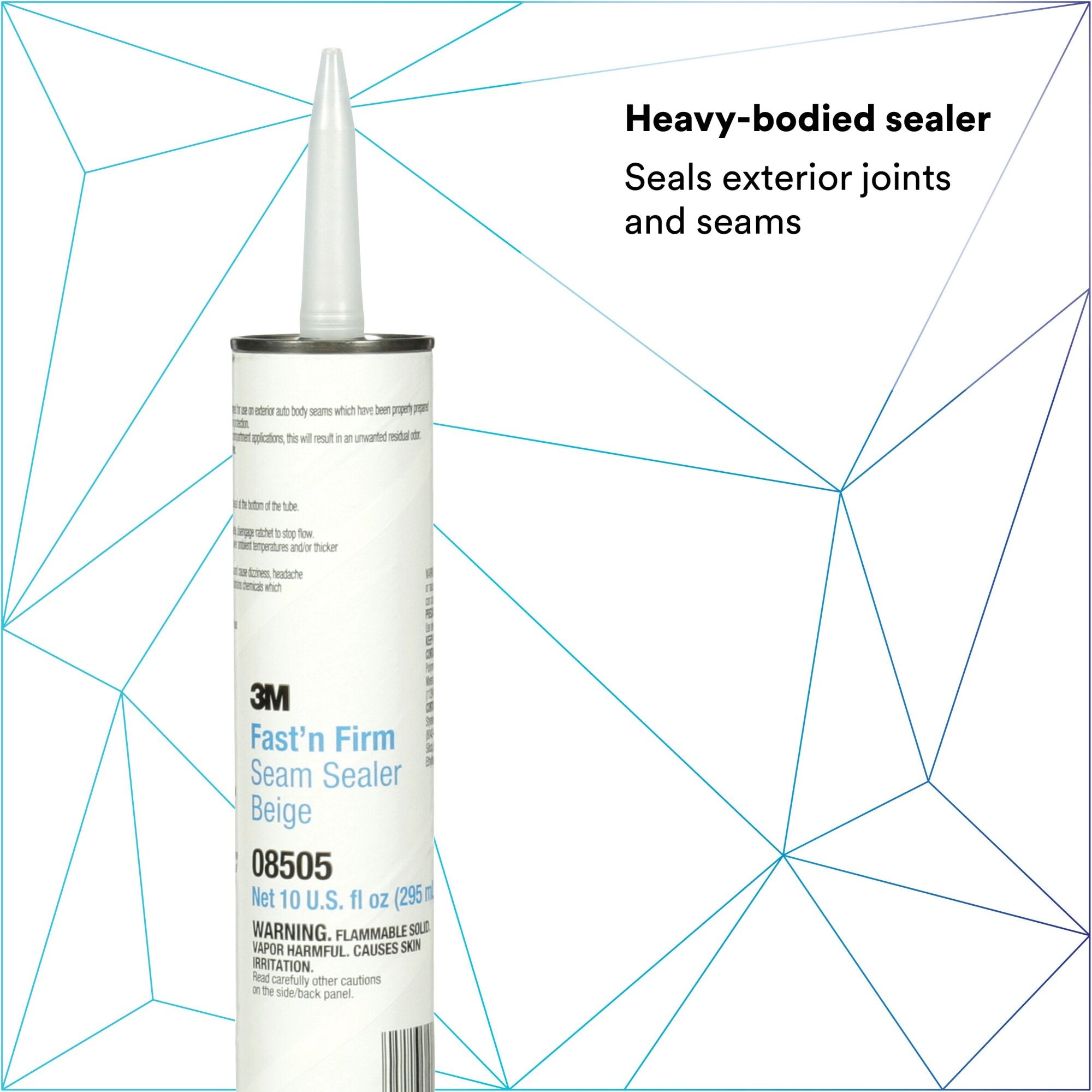 3M Fast ‘N Firm Seam Sealer, 08505, 1/10 gal Cartridge