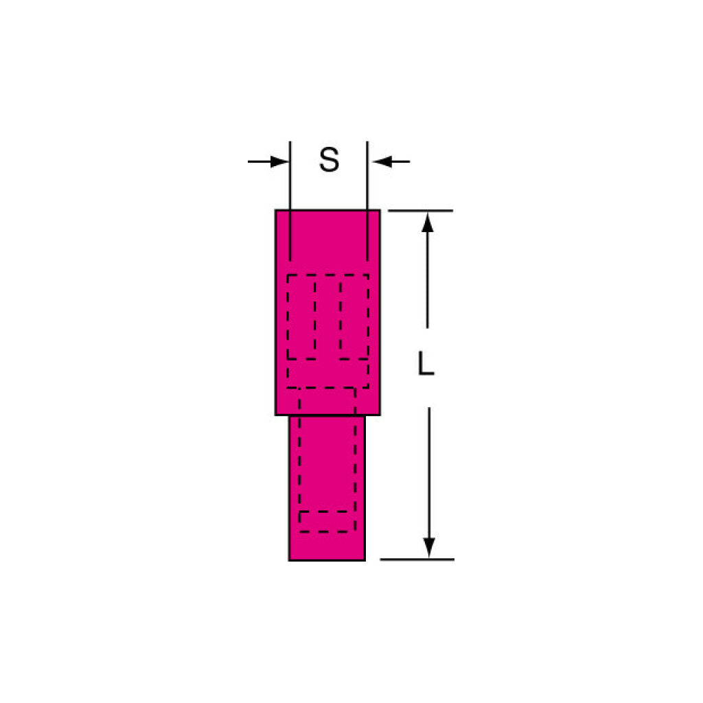 3M Female Disconnect, Nylon Insulated with Insulation Grip Bullet Style22-18 AWG Supply
