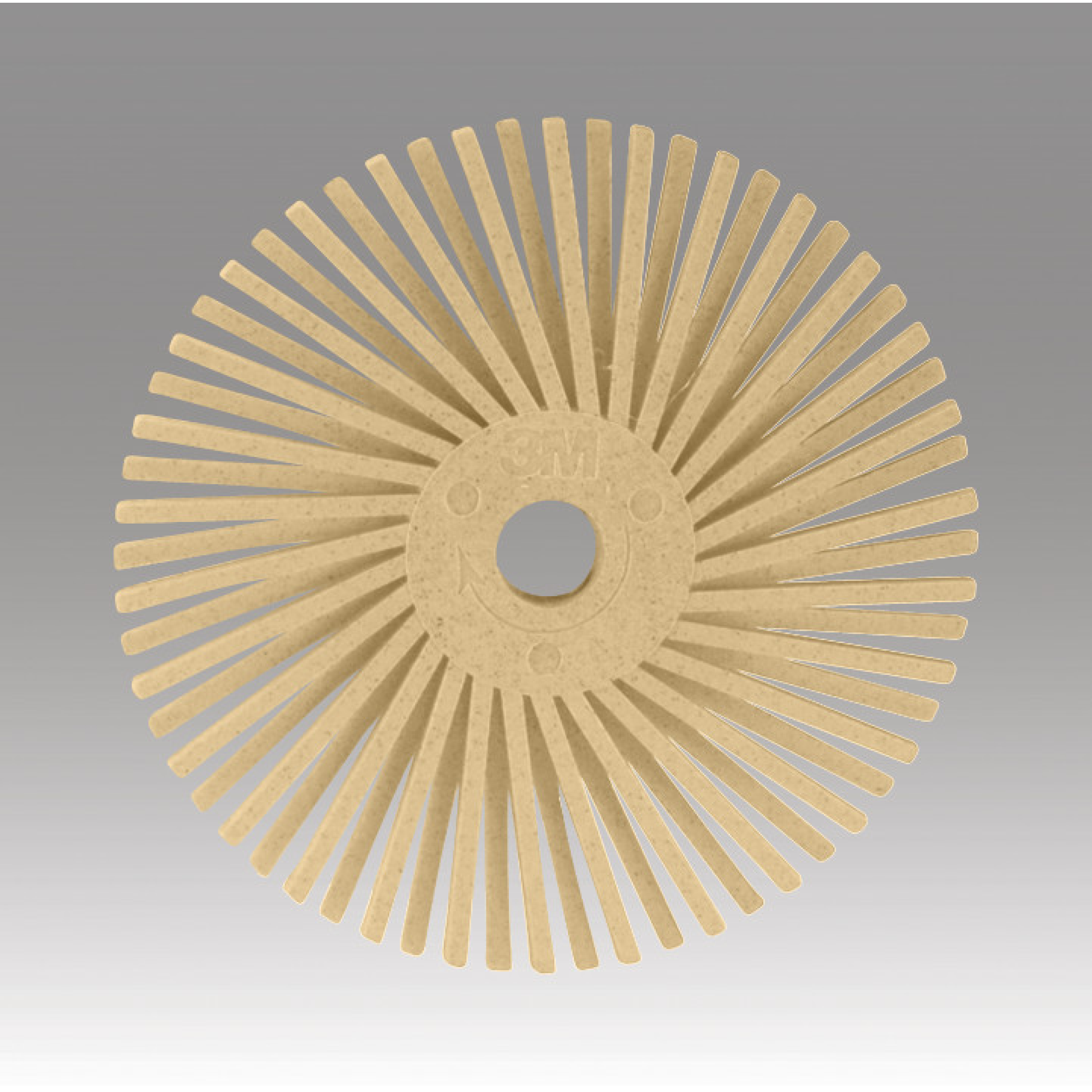 Scotch-Brite Radial Bristle Disc, RB-ZB, 6 Mic, 2 in x 3/8 in, Thin Bristle